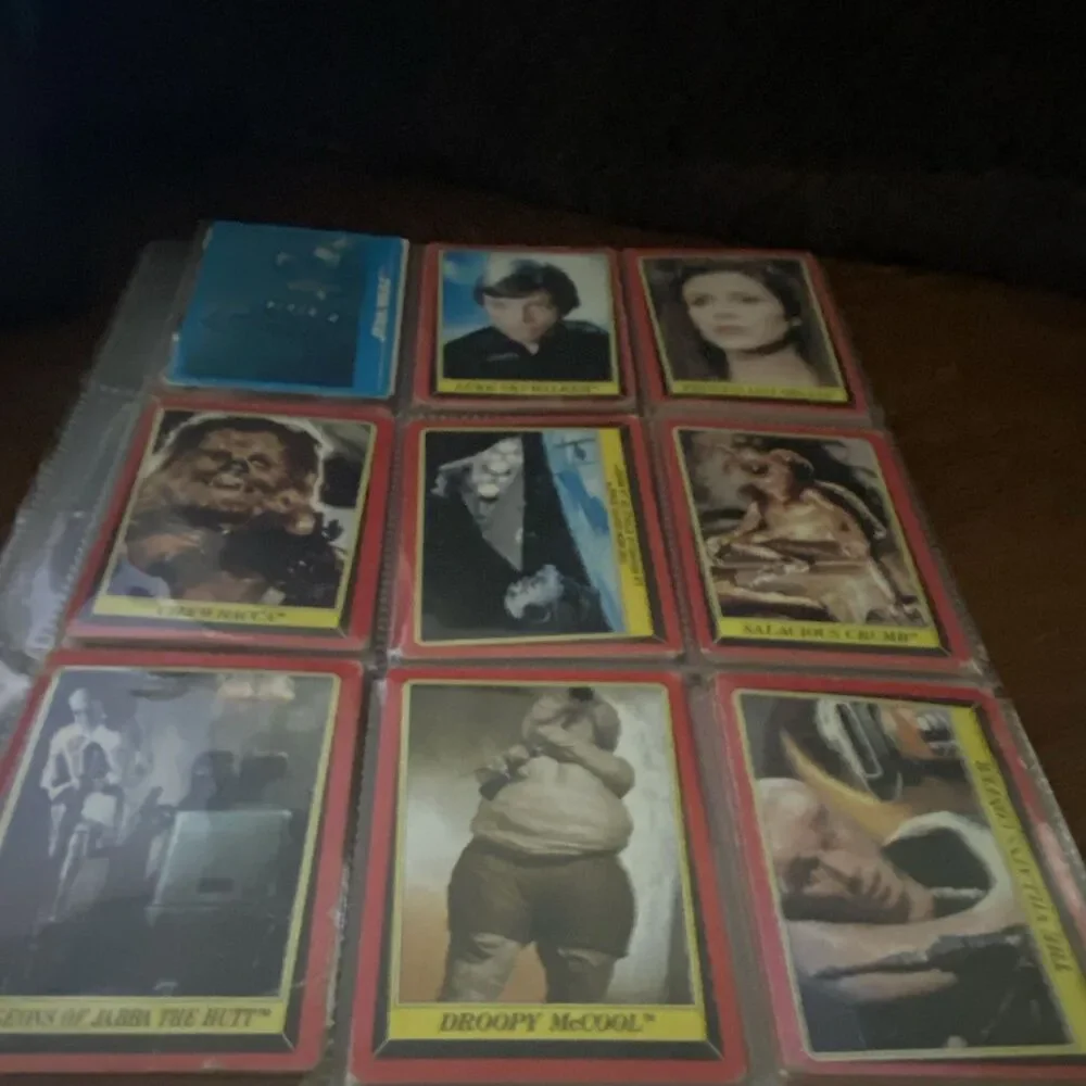 Star Wars Return of the Jedi 1983 Non-Sport Trading Card Lot Topps